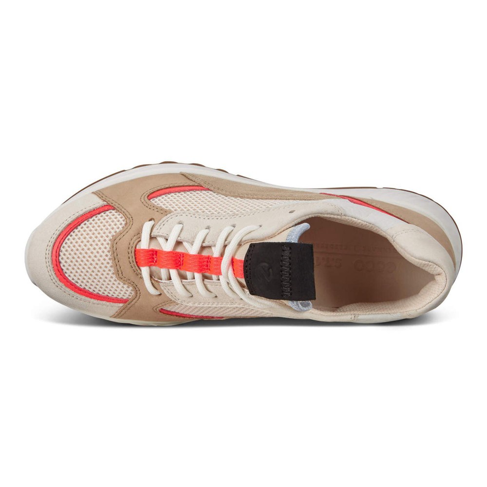 Tenis Mujer - ECCO St.1 - Marrom/Beige - RYF495108